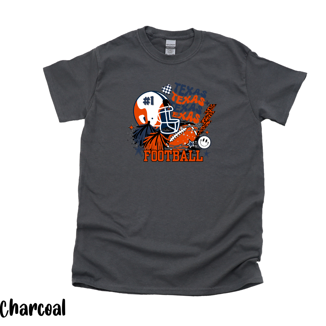 Kids UTSA Orange and Blue Collage T-shirt, Roadrunner Fan Gift, Gameday Tee for Kids, Orange and Blue T-shirt Toddler Tee Football Tee Team Spirit