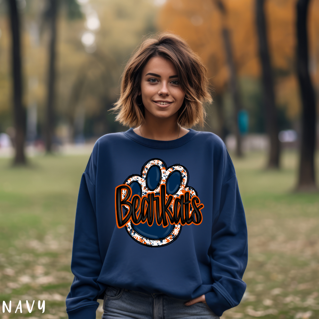 Bearkat Pawprint Shirt SH Gameday Shirt College Football Tee Gift for Football Fan Gameday Tee Football Shirt Pawprint Shirt