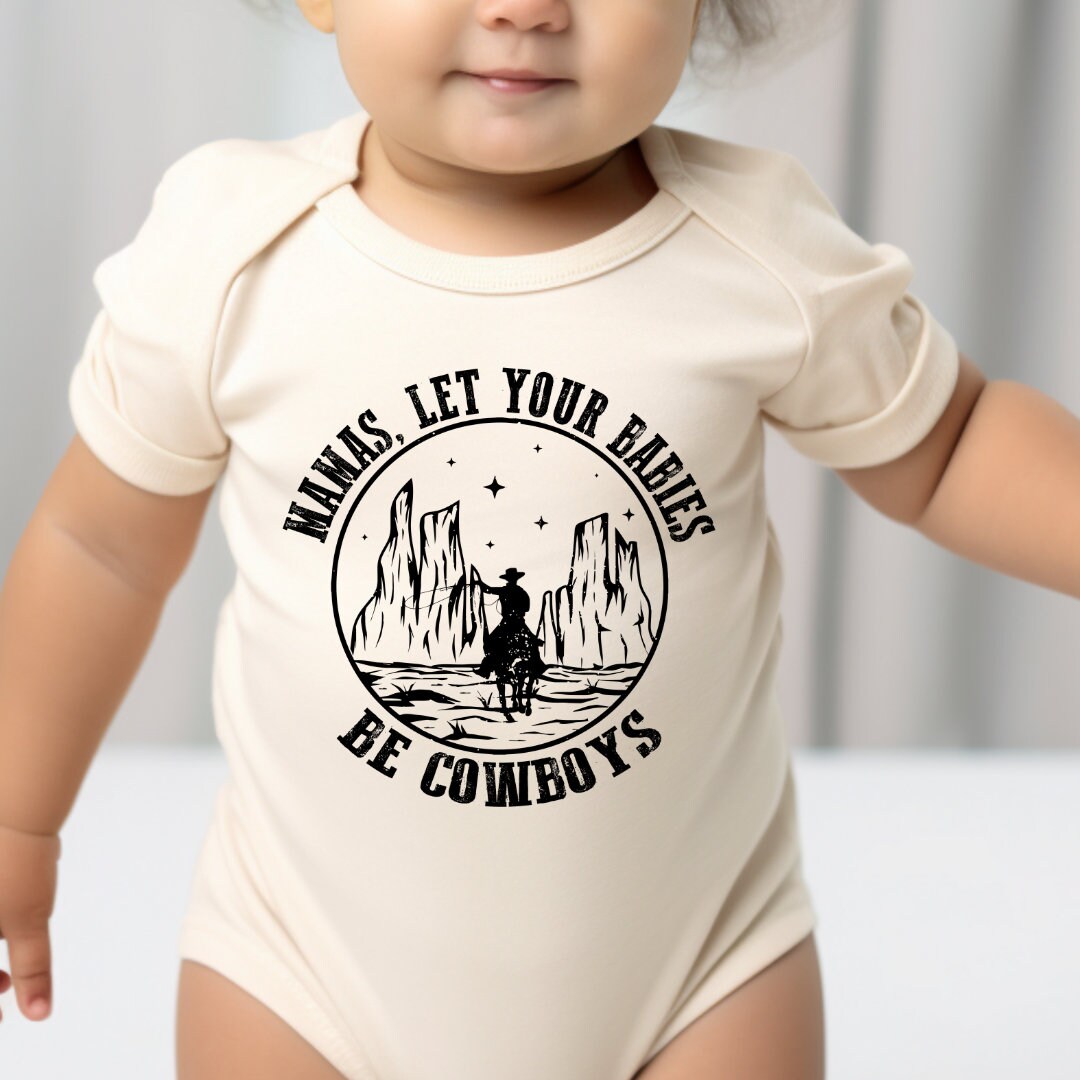Mamas let your babies be Cowboys shirt Kids western tshirt cowboy shirt, Country Girl toddler Shirt, Mamas let your babies be Cowboys Onesie