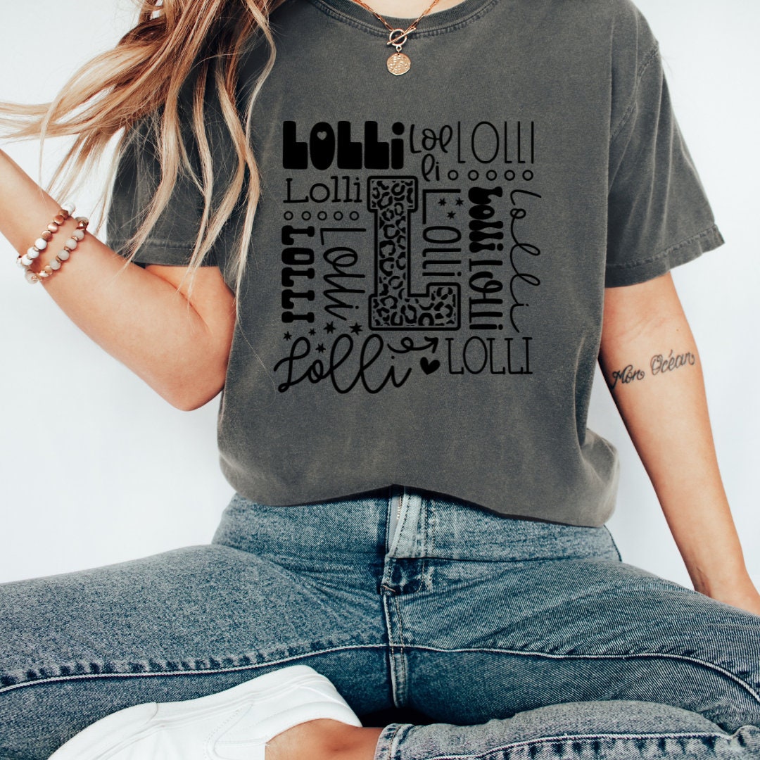 Lolli Typography Sweatshirt Mothers Day Shirt, Lolli Shirt Lolli Quote Grandma T shirt Leopard Print Shirt Lolli Christmas Shirt