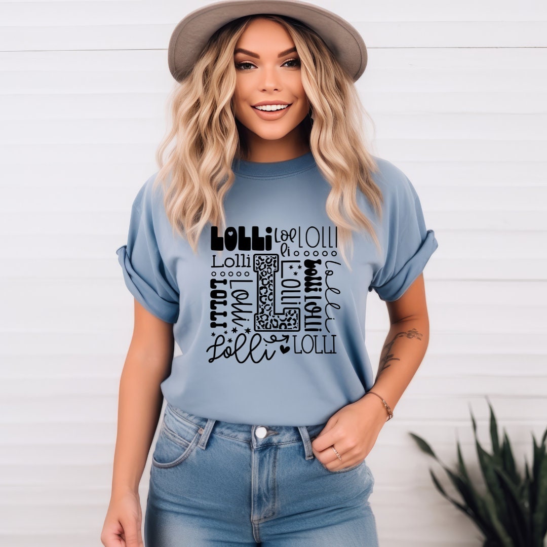Lolli Typography Sweatshirt Mothers Day Shirt, Lolli Shirt Lolli Quote Grandma T shirt Leopard Print Shirt Lolli Christmas Shirt