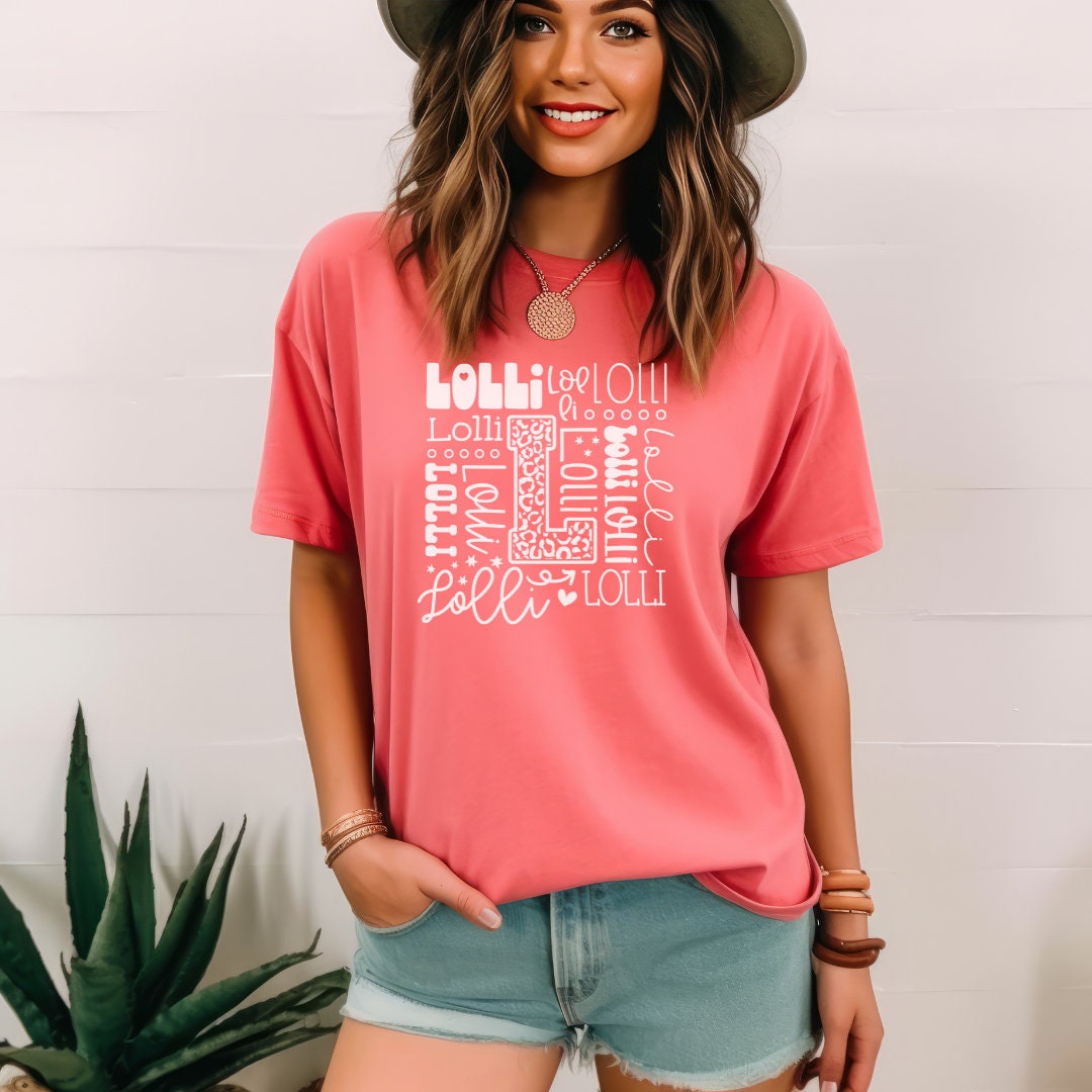 Lolli Typography Sweatshirt Mothers Day Shirt, Lolli Shirt Lolli Quote Grandma T shirt Leopard Print Shirt Lolli Christmas Shirt