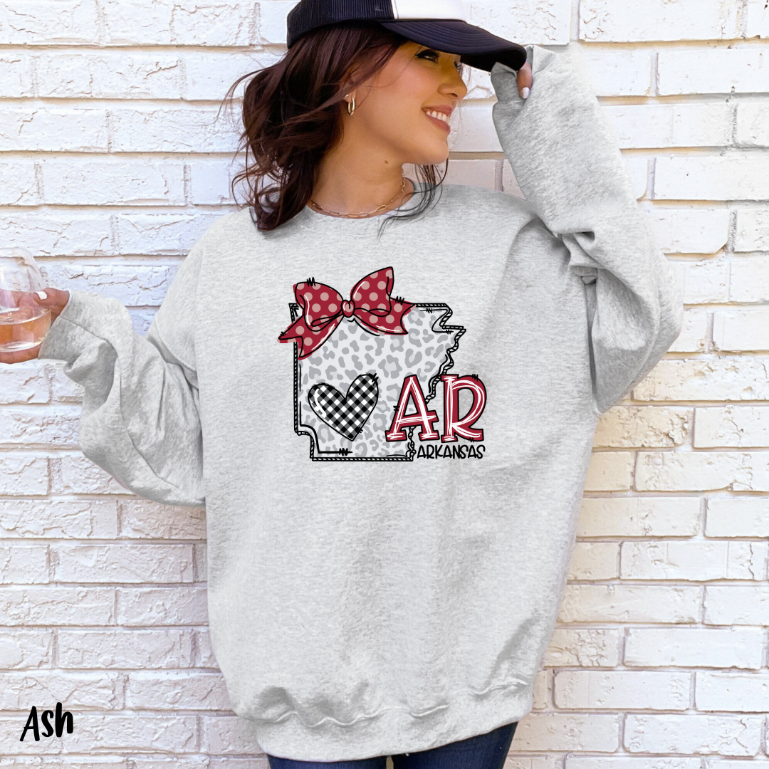Arkansas State Bow T-Shirt: Pride Travel Tee