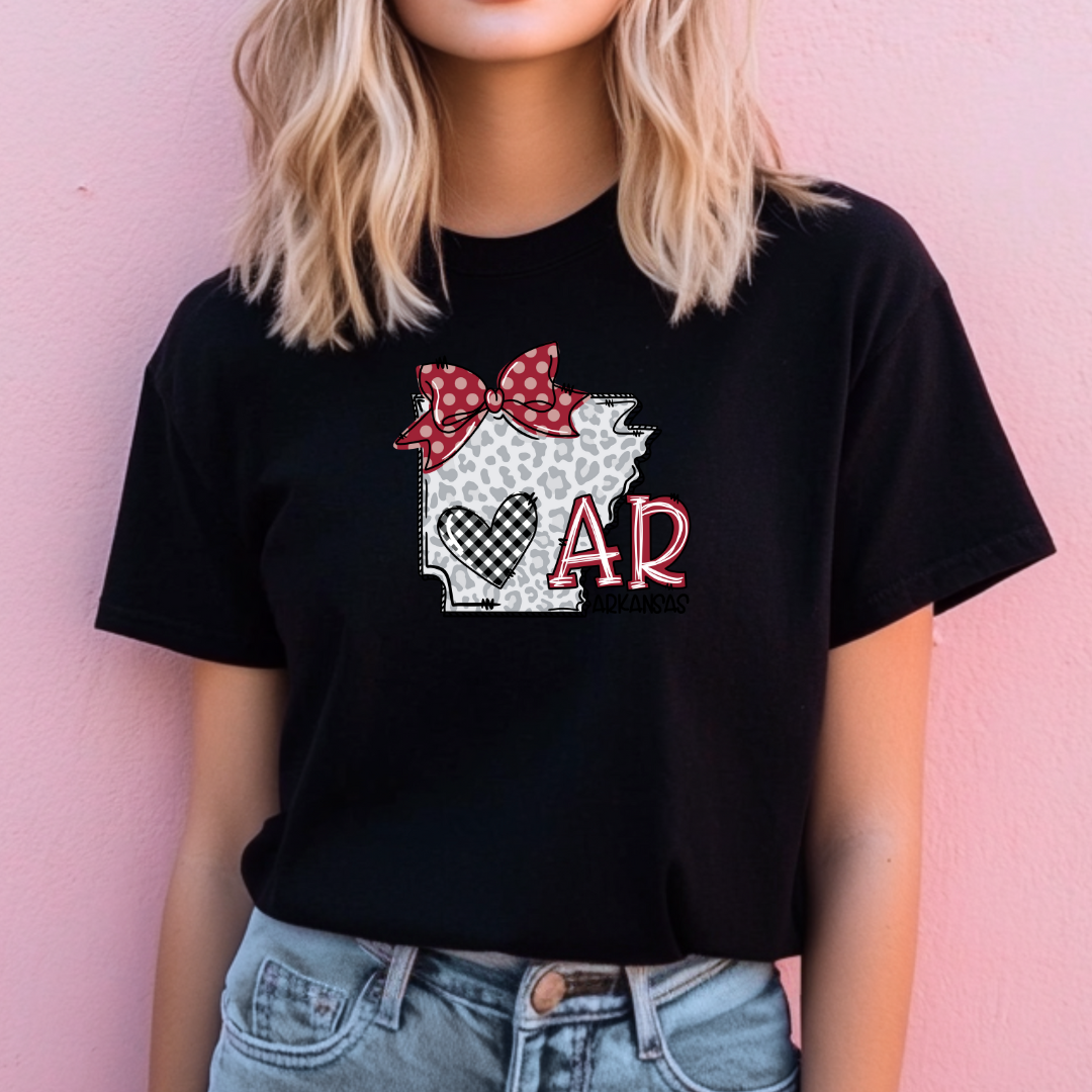 Arkansas State Bow T-Shirt: Pride Travel Tee