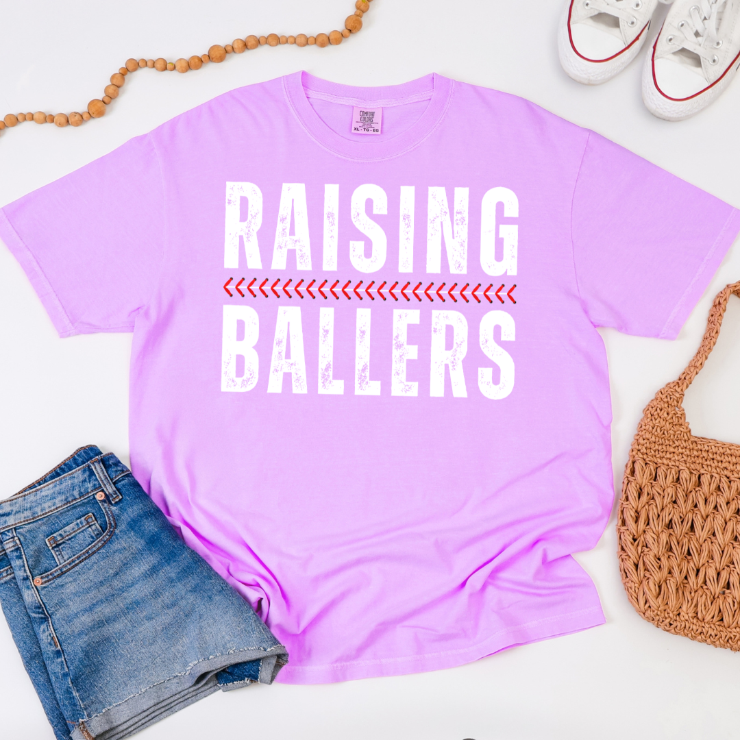 Baseball Softball Mom Shirt, Raising Ballers Shirt, Baseball Season Tee, Softball Mom TShirt, Game Day Shirt, Baseball Lover