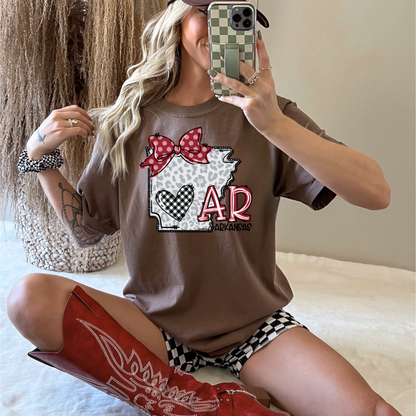 Arkansas State Bow T-Shirt: Pride Travel Tee