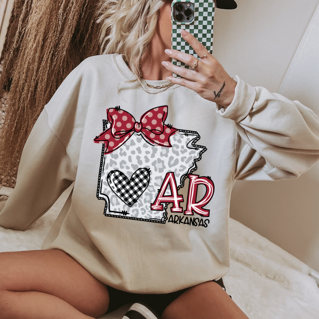 Arkansas State Bow T-Shirt: Pride Travel Tee