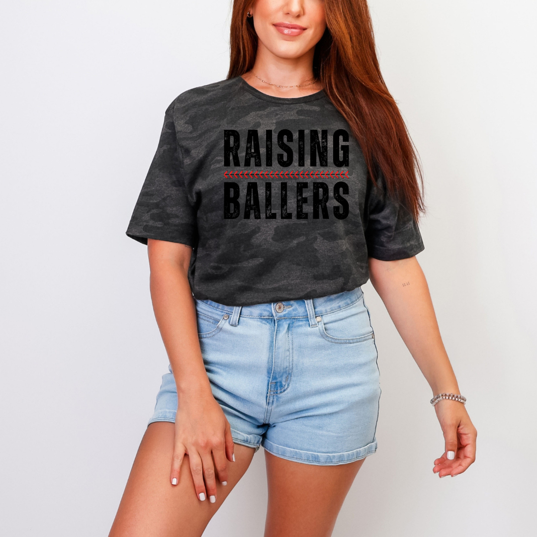 Baseball Softball Mom Shirt, Raising Ballers Shirt, Baseball Season Tee, Softball Mom TShirt, Game Day Shirt, Baseball Lover