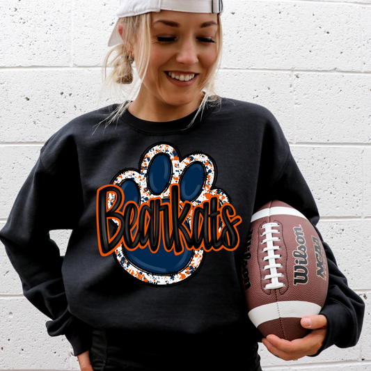 Bearkat Pawprint Shirt SH Gameday Shirt College Football Tee Gift for Football Fan Gameday Tee Football Shirt Pawprint Shirt