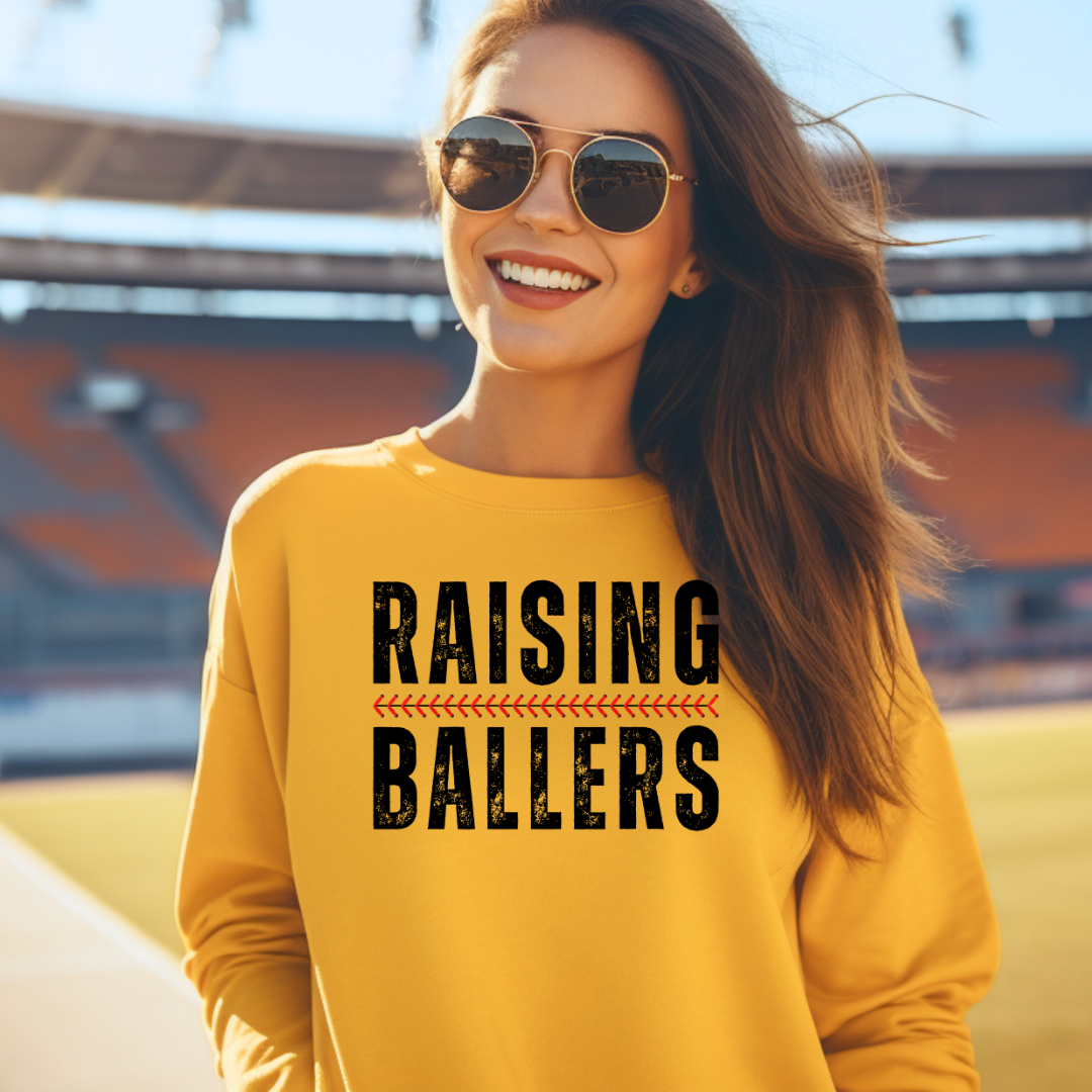 Baseball Softball Mom Shirt, Raising Ballers Shirt, Baseball Season Tee, Softball Mom TShirt, Game Day Shirt, Baseball Lover