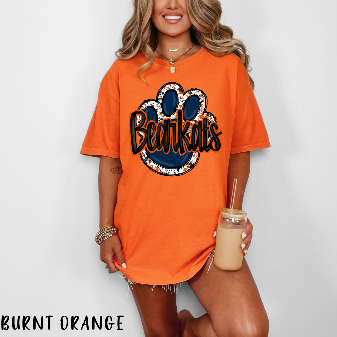 Bearkat Pawprint Shirt SH Gameday Shirt College Football Tee Gift for Football Fan Gameday Tee Football Shirt Pawprint Shirt