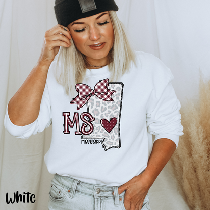 Mississippi Map Shirt,  Bulldog Shirt, Map Shirt, Mississippi Apparel, Mississippi Gift, College Gameday Tee, Mississippi Football Mom