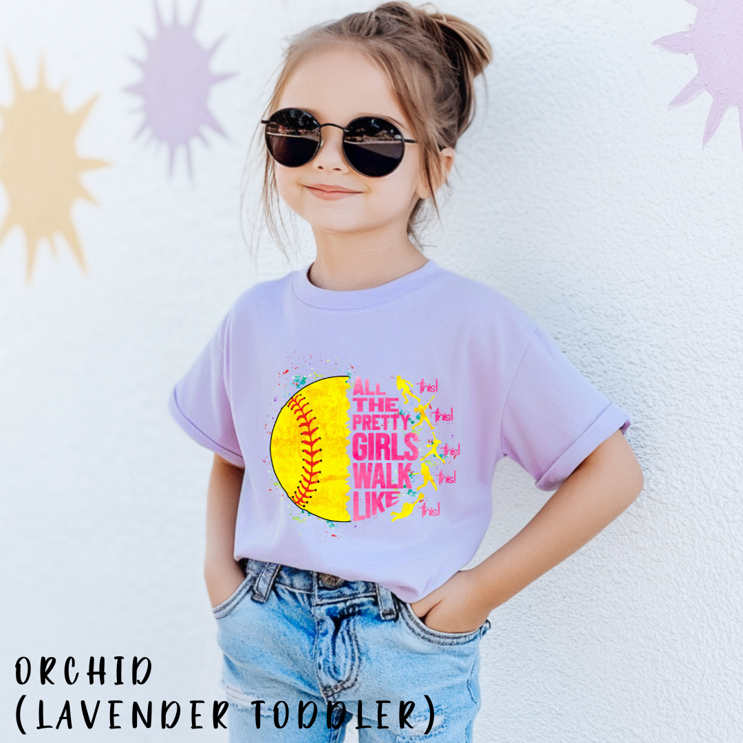 Softball Kids Shirt : All The Pretty Girls - Game Day Tee