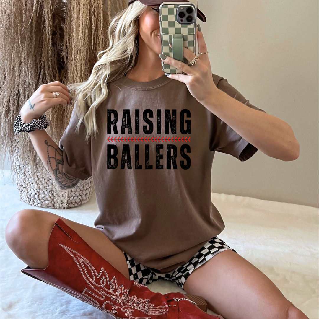 Baseball Softball Mom Shirt, Raising Ballers Shirt, Baseball Season Tee, Softball Mom TShirt, Game Day Shirt, Baseball Lover