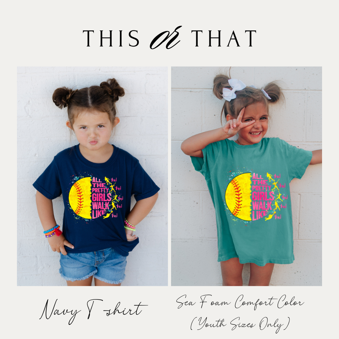 Softball Kids Shirt : All The Pretty Girls - Game Day Tee