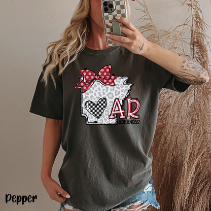 Arkansas State Bow T-Shirt: Pride Travel Tee