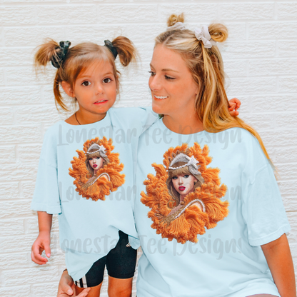 Kids Showgirl T-shirt, FAUX Needle Point Sweatshirt for Toddlers