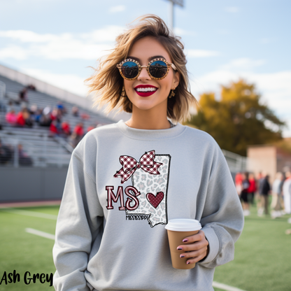 Mississippi Map Shirt,  Bulldog Shirt, Map Shirt, Mississippi Apparel, Mississippi Gift, College Gameday Tee, Mississippi Football Mom