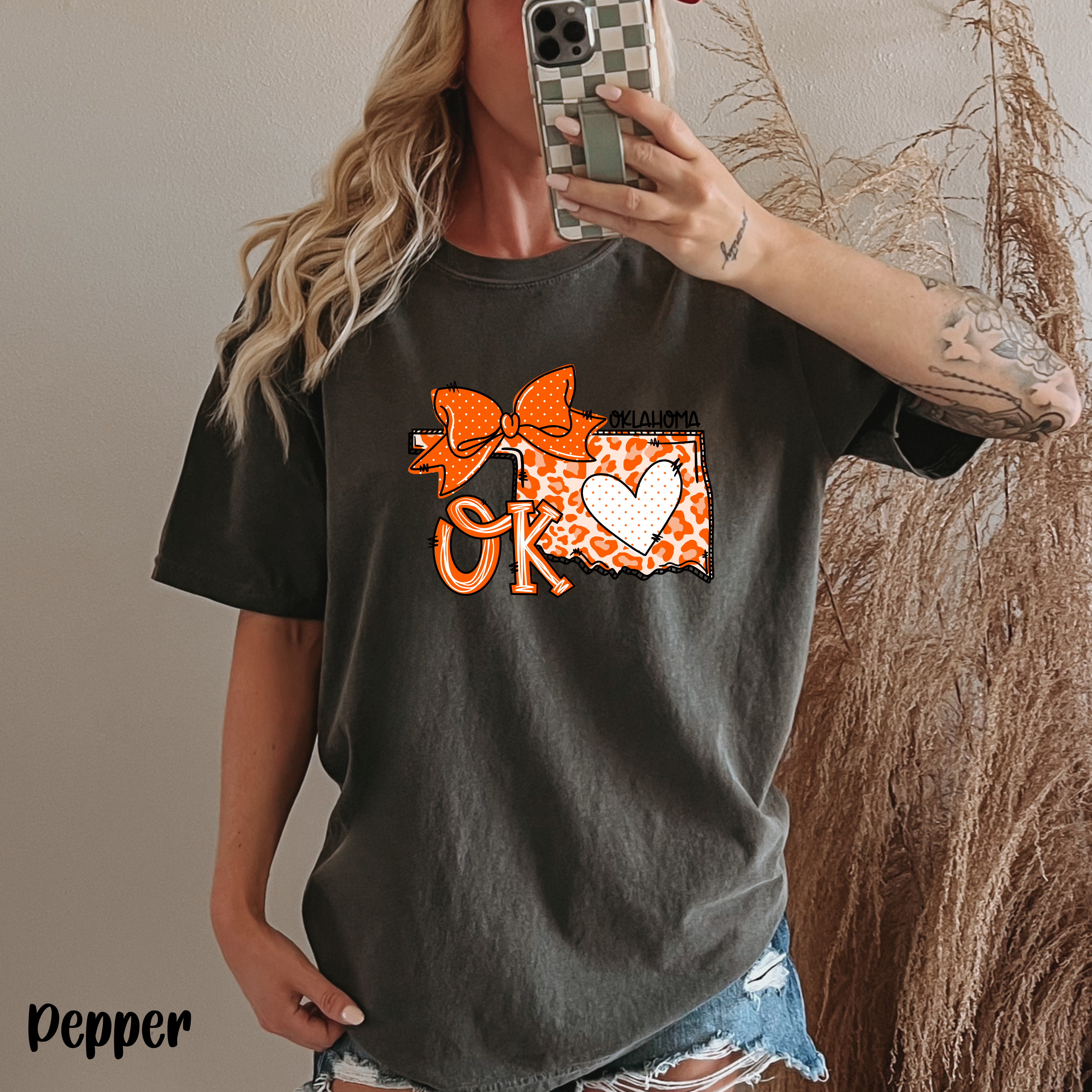 Oklahoma Vintage Shirt - College Team -Oklahoma Football Bow Tee, Oklahoma State Shirt