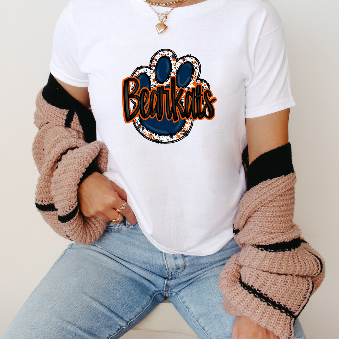 Bearkat Pawprint Shirt SH Gameday Shirt College Football Tee Gift for Football Fan Gameday Tee Football Shirt Pawprint Shirt