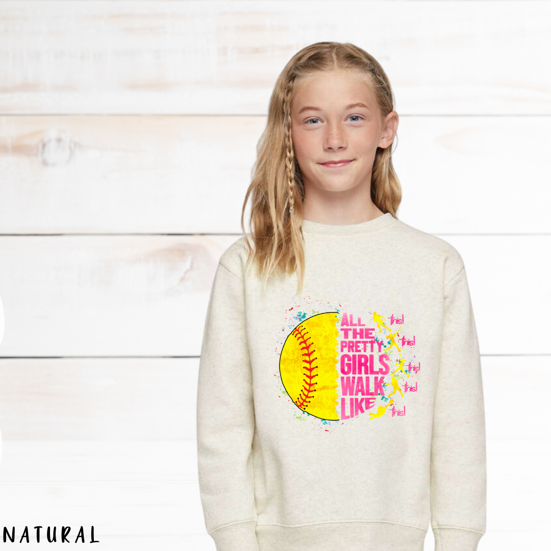 Softball Kids Shirt : All The Pretty Girls - Game Day Tee