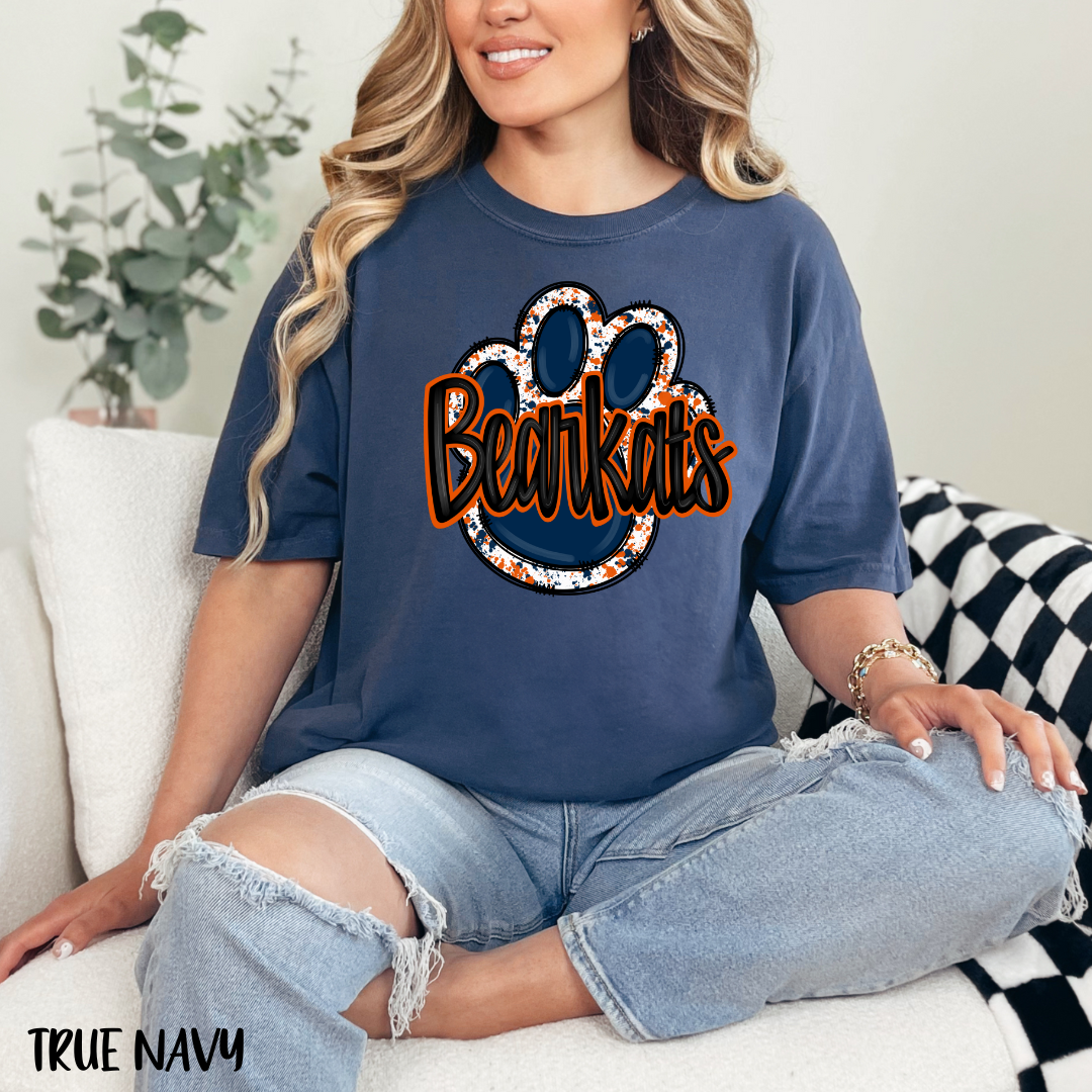 Bearkat Pawprint Shirt SH Gameday Shirt College Football Tee Gift for Football Fan Gameday Tee Football Shirt Pawprint Shirt