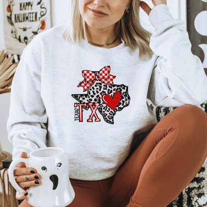 Tech Texas Distressed T-shirt Design Texas Comfort Colors® Shirt Texas Tech Retro Style Bow Tee Game Day Raider Tshirt Fan Gift Football Tee