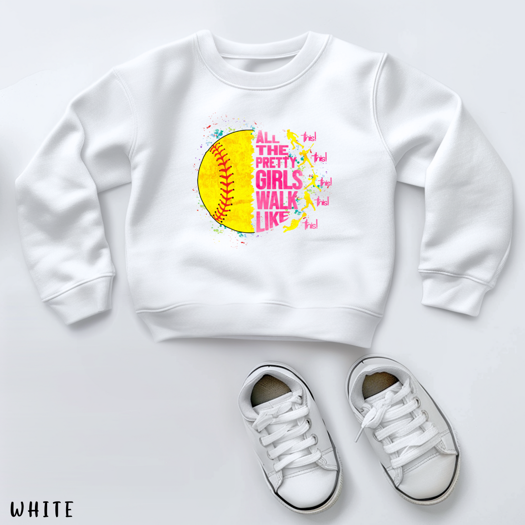 Softball Kids Shirt : All The Pretty Girls - Game Day Tee