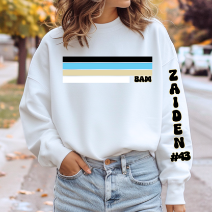 Custom Striped Shirt perfect for sports, work, or school