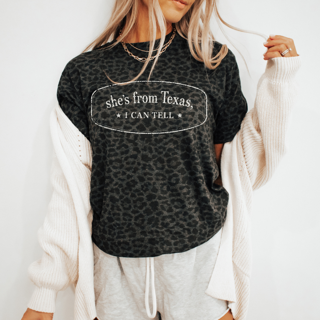 She’s From Texas Shirt, Retro Texas Tee, Southern Cowgirl Country Style T-Shirt, Texas Pride Unisex Top