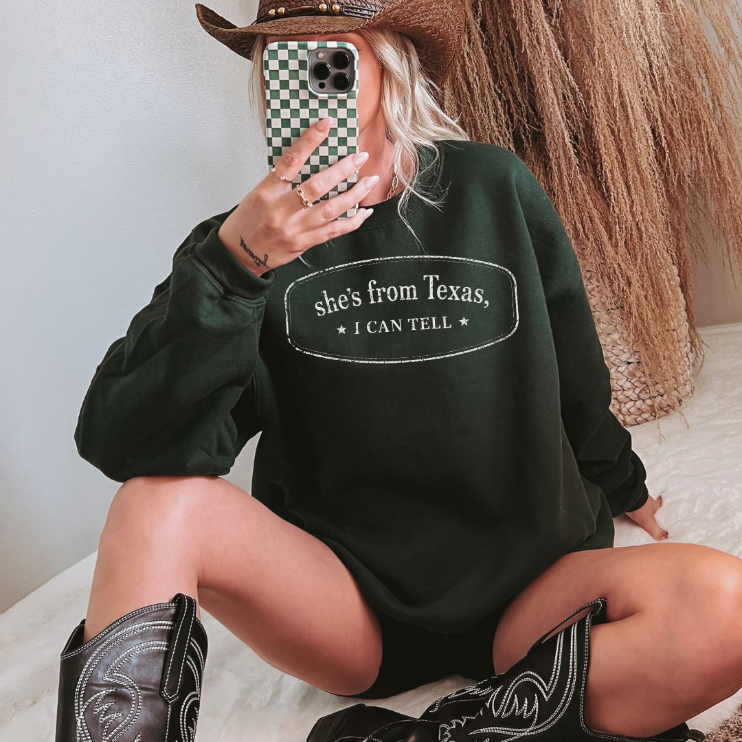 She’s From Texas Shirt, Retro Texas Tee, Southern Cowgirl Country Style T-Shirt, Texas Pride Unisex Top