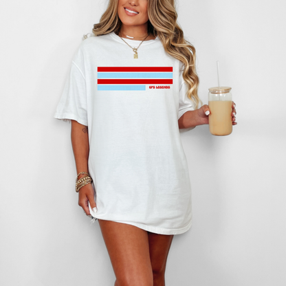 Custom Striped Shirt perfect for sports, work, or school