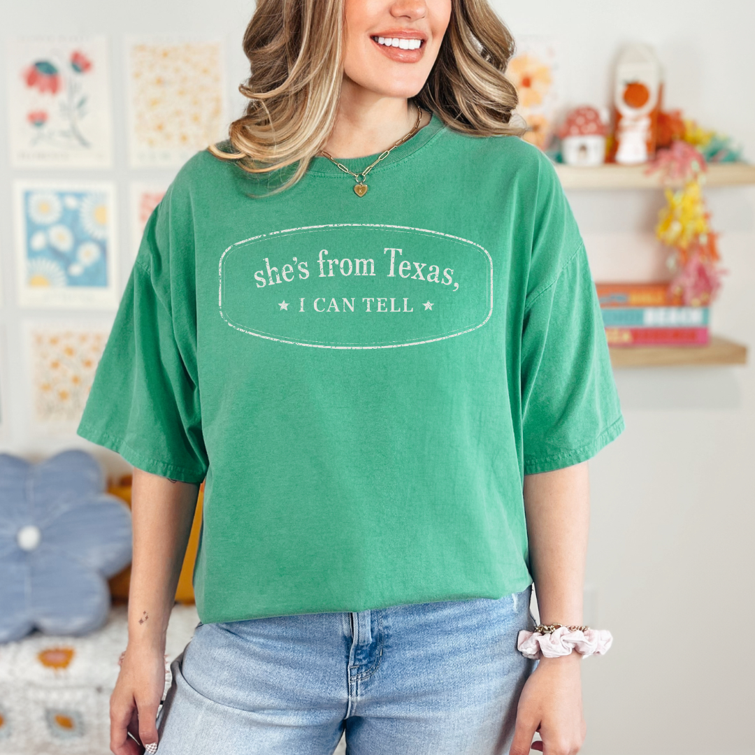 She’s From Texas Shirt, Retro Texas Tee, Southern Cowgirl Country Style T-Shirt, Texas Pride Unisex Top