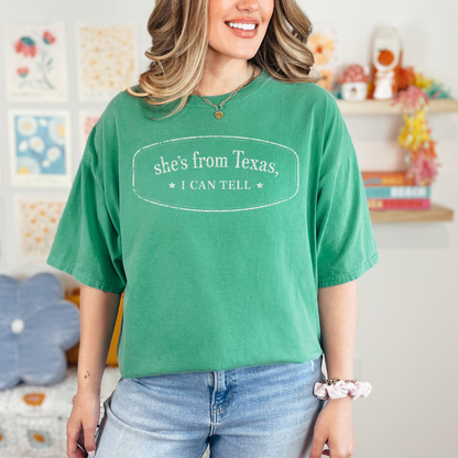 She’s From Texas Shirt, Retro Texas Tee, Southern Cowgirl Country Style T-Shirt, Texas Pride Unisex Top
