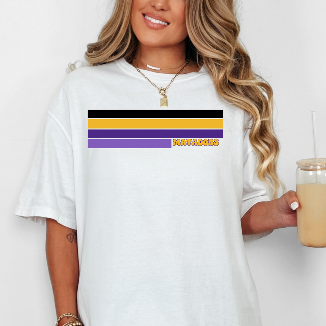 Custom Striped Shirt perfect for sports, work, or school