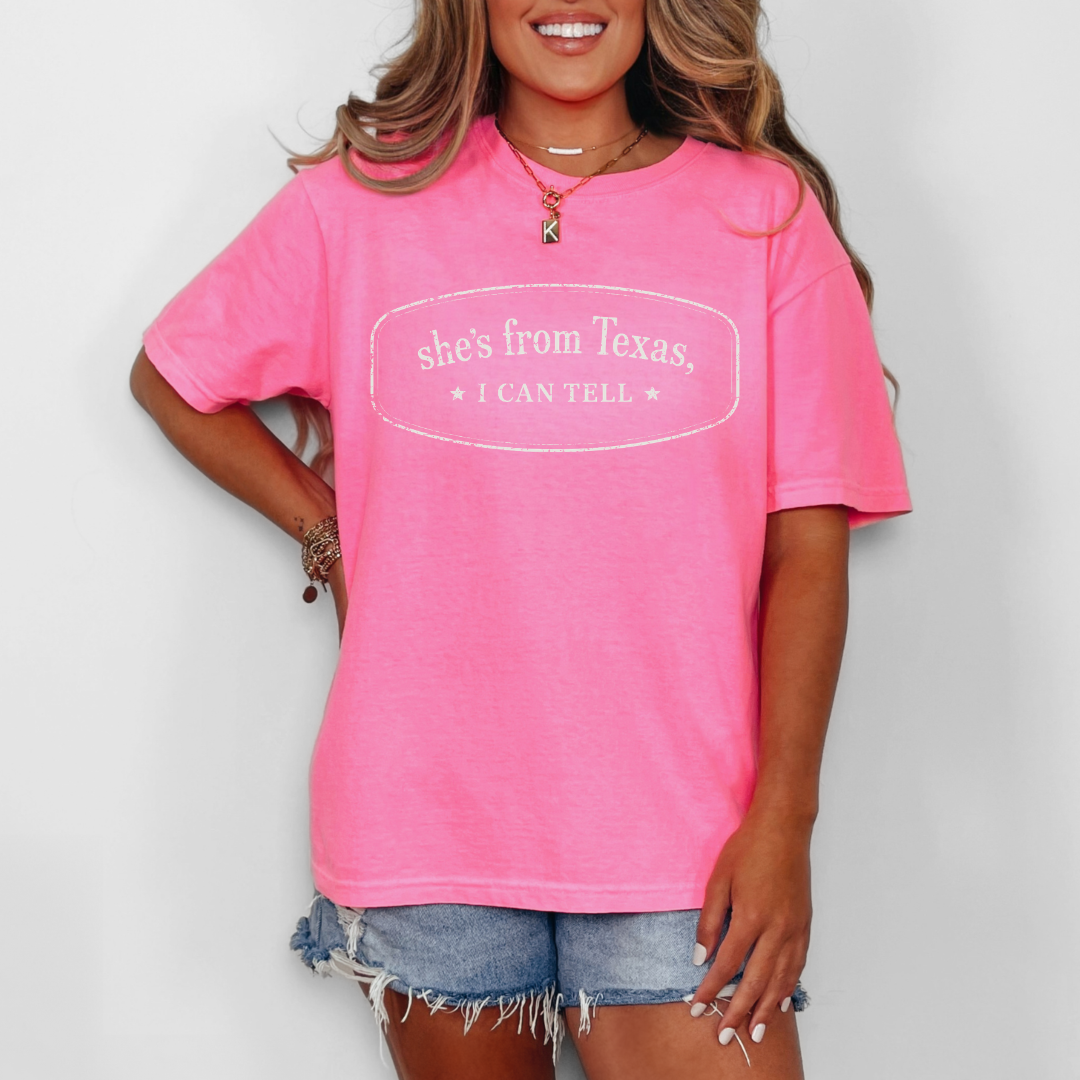 She’s From Texas Shirt, Retro Texas Tee, Southern Cowgirl Country Style T-Shirt, Texas Pride Unisex Top