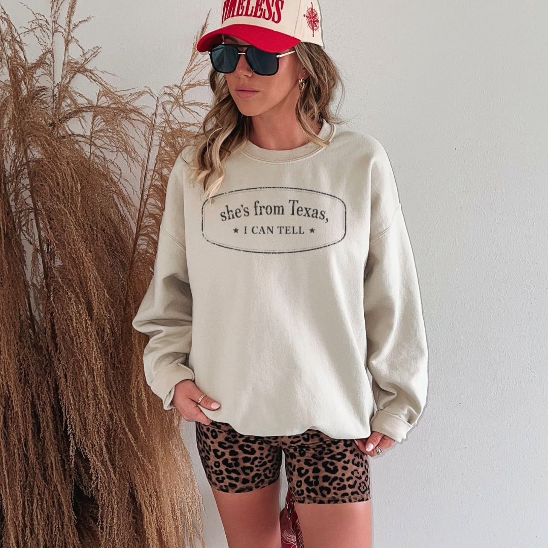 She’s From Texas Shirt, Retro Texas Tee, Southern Cowgirl Country Style T-Shirt, Texas Pride Unisex Top