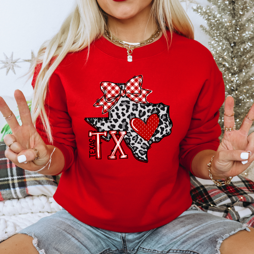 Tech Texas Distressed T-shirt Design Texas Comfort Colors® Shirt Texas Tech Retro Style Bow Tee Game Day Raider Tshirt Fan Gift Football Tee