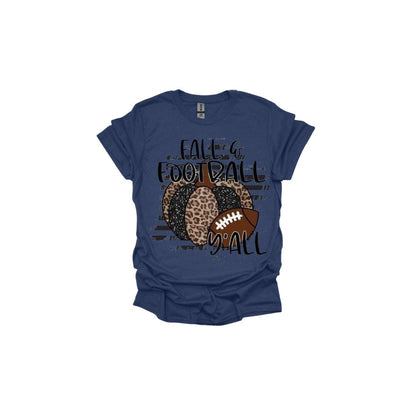 Fall T-shirt Football tshirt Pumpkin tshirt Leopard Tshirt Football shirt Leopard and Football Shirts