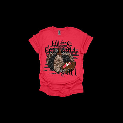 Fall T-shirt Football tshirt Pumpkin tshirt Leopard Tshirt Football shirt Leopard and Football Shirts