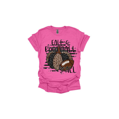 Fall T-shirt Football tshirt Pumpkin tshirt Leopard Tshirt Football shirt Leopard and Football Shirts