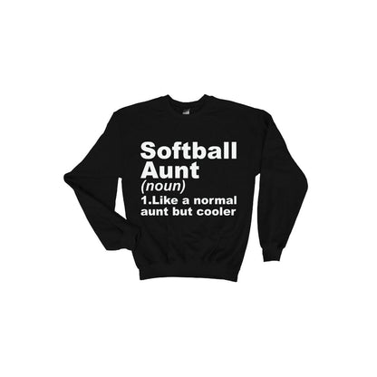 Softball Aunt Definition Sweatshirt - Perfect Gift for Proud Softball Aunt