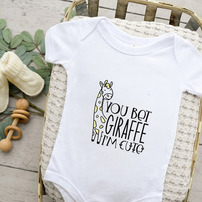 You Bet Giraffe I'm Cute Baby Onesie® Giraffe Baby Onesie® Baby Boy, Giraffe Baby Clothes, Cute Giraffe Bodysuit, Cute Baby Onesie®