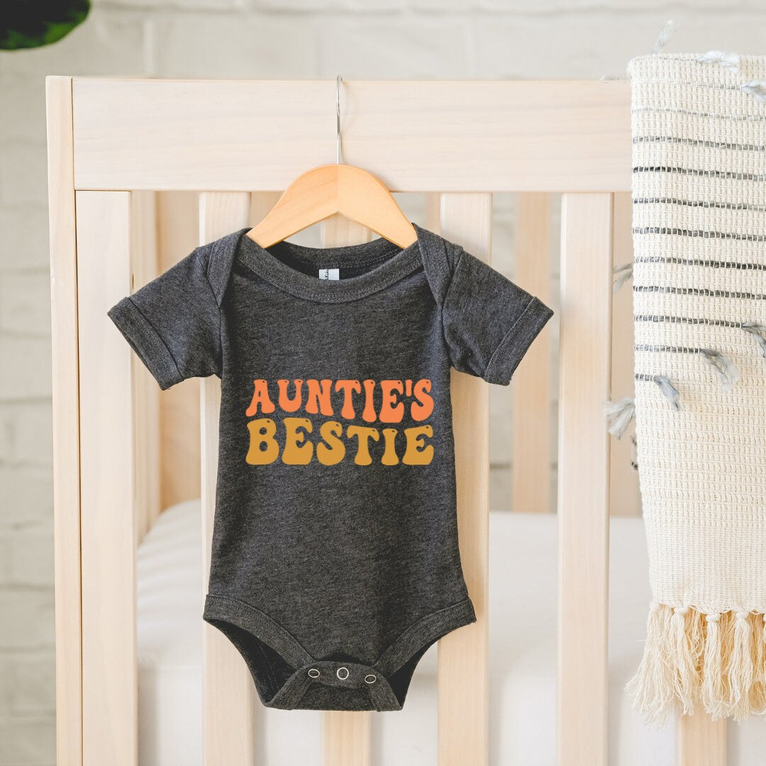 Aunties Bestie Baby Onesie, Romper, Toddler Tee