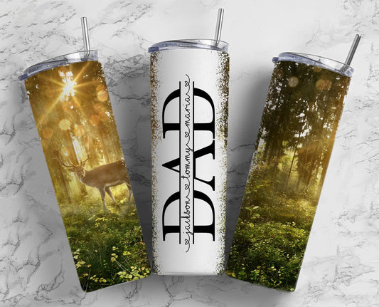 Personalized Deer Hunter Tumbler Deer Hunting Tumbler Outdoor Hunter Tumbler Gift for Dad Gift for Grandpa Hunting Buddy Gift