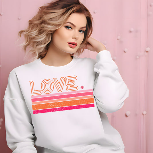 Retro Love Valentines Day Shirt Valentines Day Shirts For Women Heart Shirt Cute Valentine Shirt Valentines Day Gift Valentines Gift