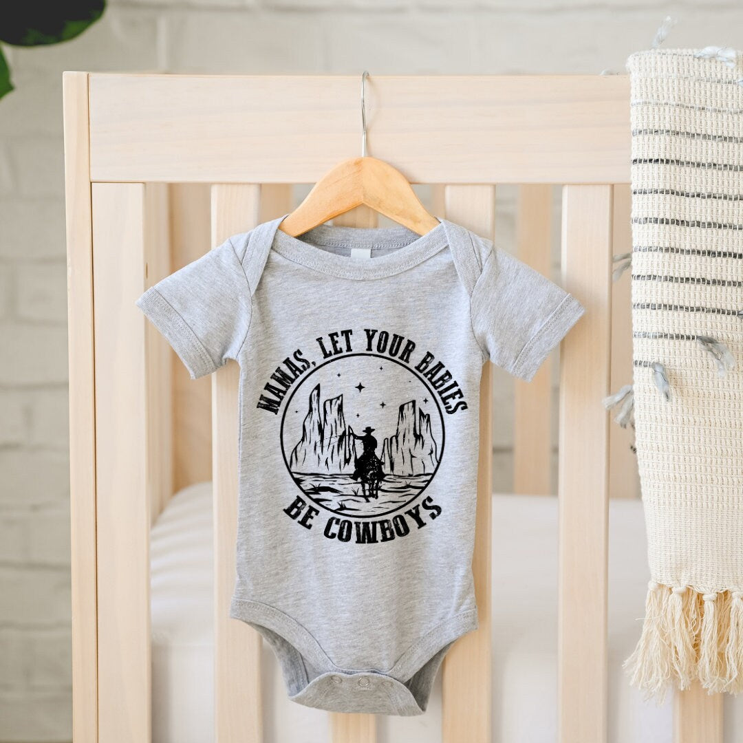 Mamas let your babies be Cowboys shirt Kids western tshirt cowboy shirt, Country Girl toddler Shirt, Mamas let your babies be Cowboys Onesie