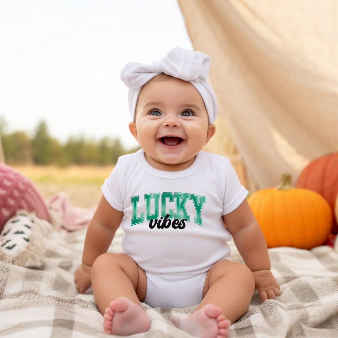 Lucky Vibes Toddler Shirt St Patrick's Day Kid Shirt Lucky Vibes Shirt St Patrick's Day Shirt St Patty Shirt Shamrock Shirt Lucky Shirt